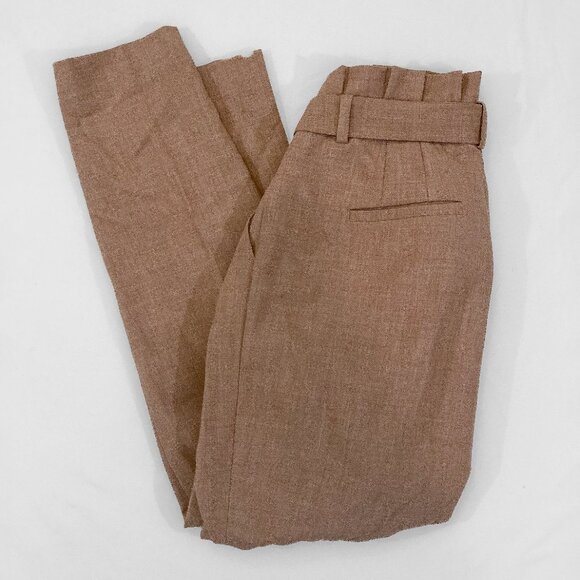 RW&CO Pleated Front High Rise Tapered Leg Belted Pants - Picture 1 of 5